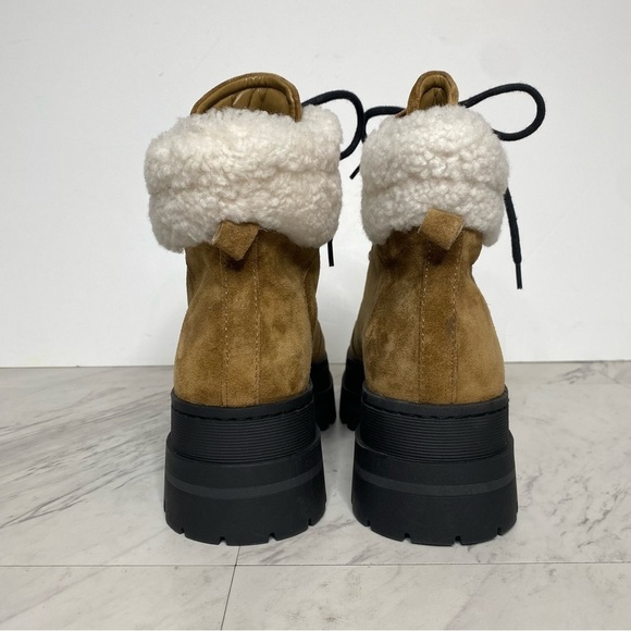 New! Marc Fisher Pierson Platform Lug Sole Lace Up Bootie 8 1/2 M - Picture 3 of 14